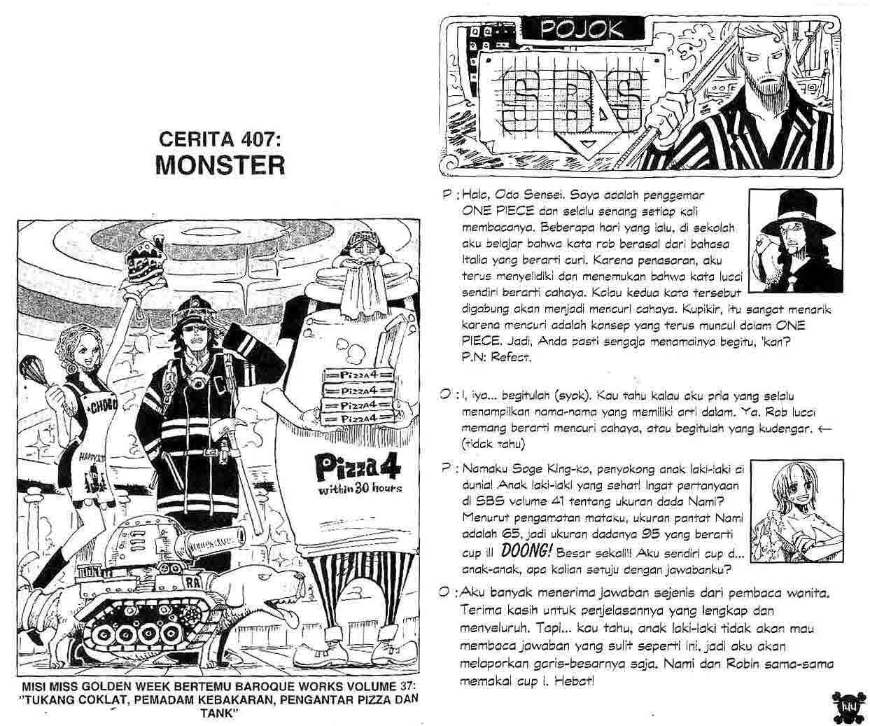 Komik One Piece - Chapter 407